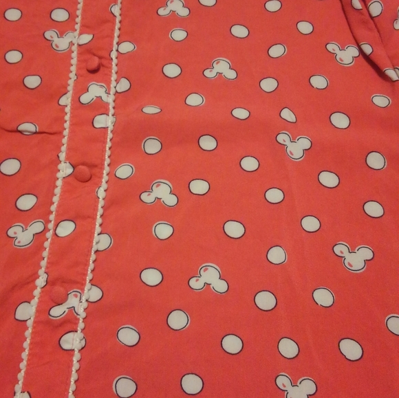 ✨ Disney PJs Pajama 🏰 Shirt XS  Mickey Minnie 🎀 Mouse 🐀 Lauren Conrad 💎 - Picture 9 of 11